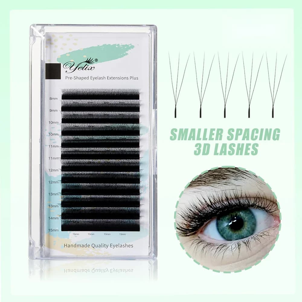 Schmale 3D W-Form Volumen-Wedgelash-Extensions