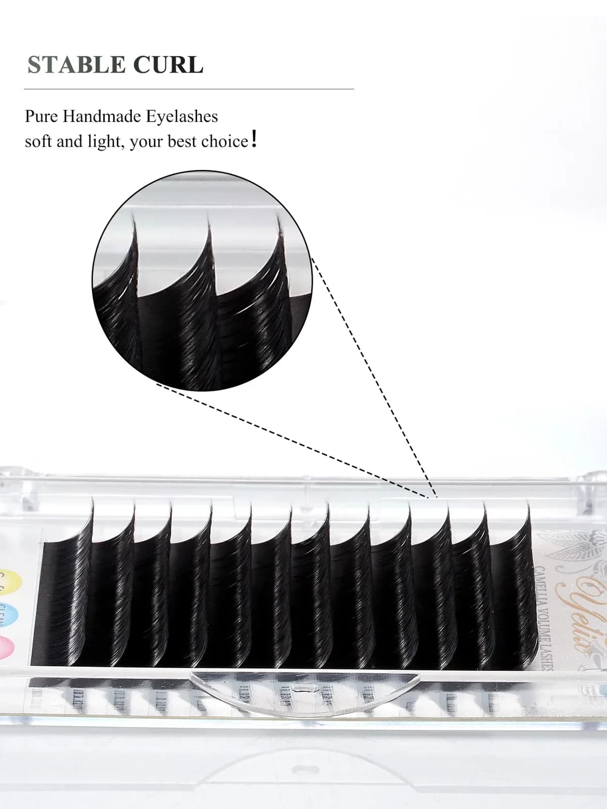 Klassische Elliptische Flache Matte Natürliche Wimpernverlängerungen