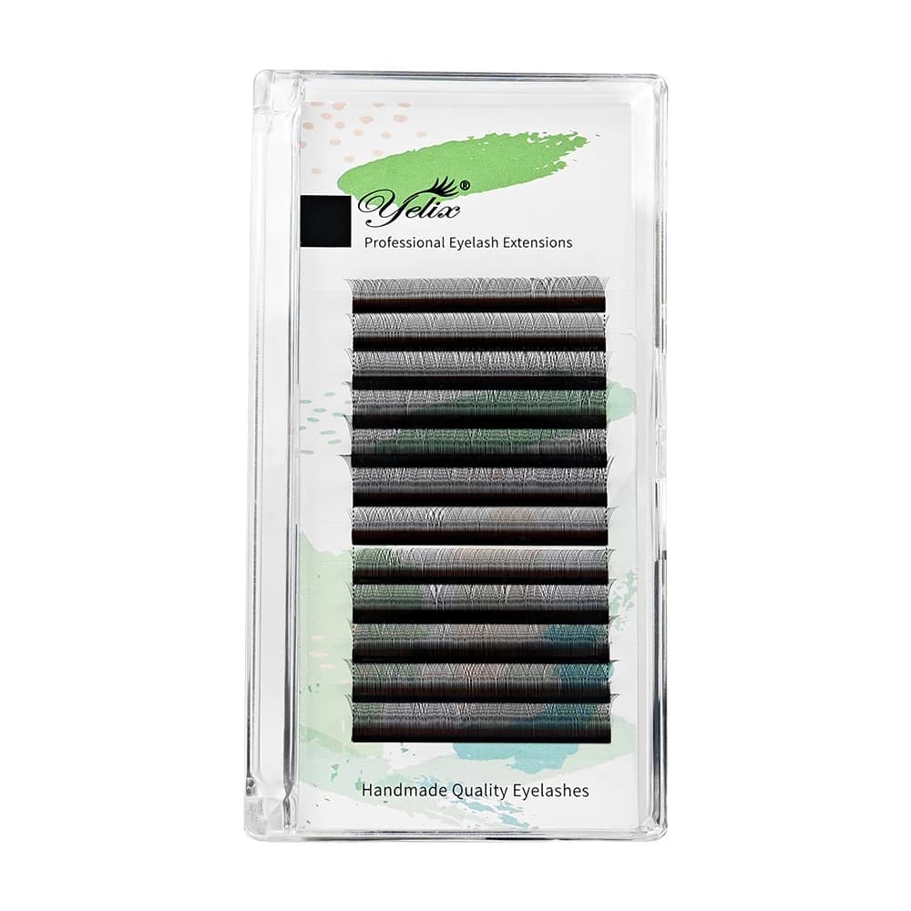 Fox Y-Form B/C-Curl Vorgefertigte Fächer-Wimpern Mix 8–13 mm