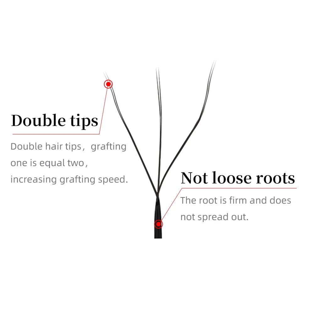 Doppelspitze 3D W-Form Automatische Blüte Premade Wimpern