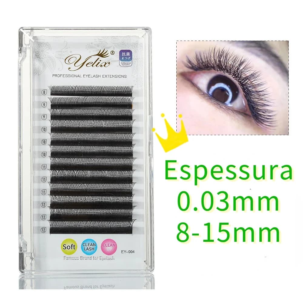 Y-Form YY Vorgefertigte Fächer Wimpernverlängerungen 0,05 mm C-Curl