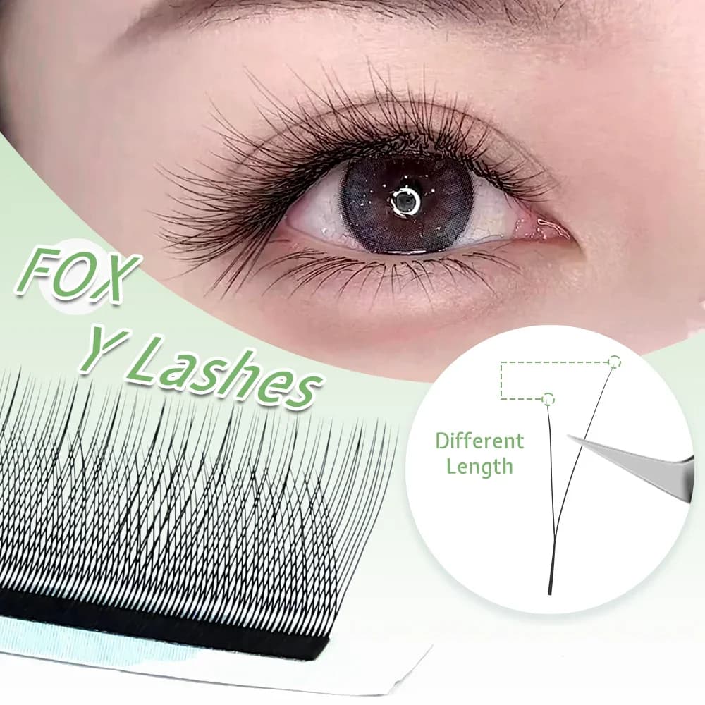 Fox Eye 1D Y-Form vorgefertigte Volume-Fans 8–13 mm