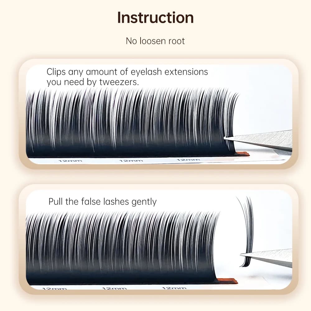 Camellia Bloom Einzelwimpern-Extensions mit Kleber