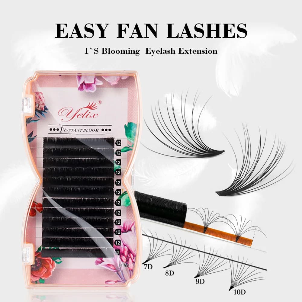Easy Fan Mega Volume Wimpernverlängerungen, 0,03/0,05 mm