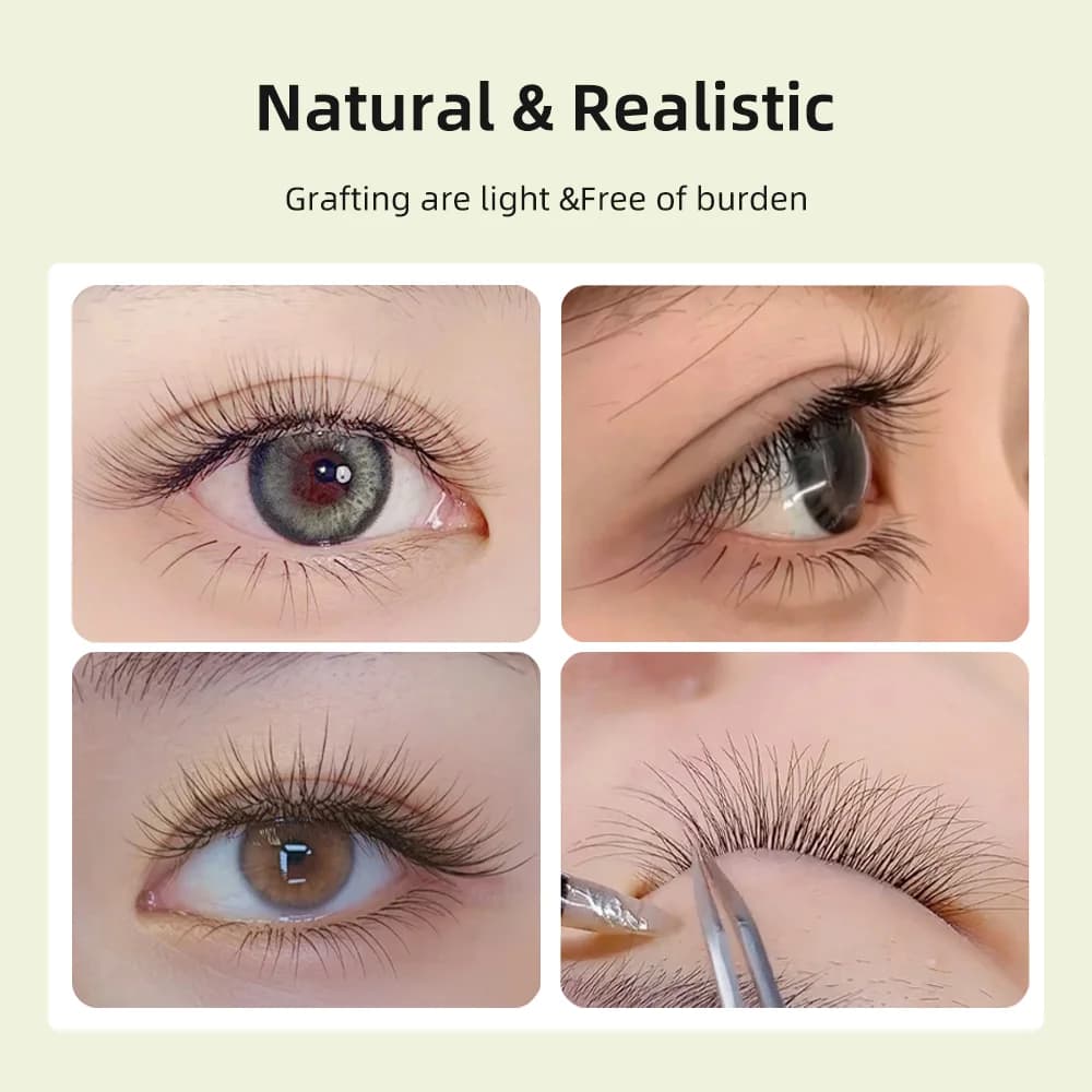 Fox Y-Form B/C-Curl Vorgefertigte Fächer-Wimpern Mix 8–13 mm