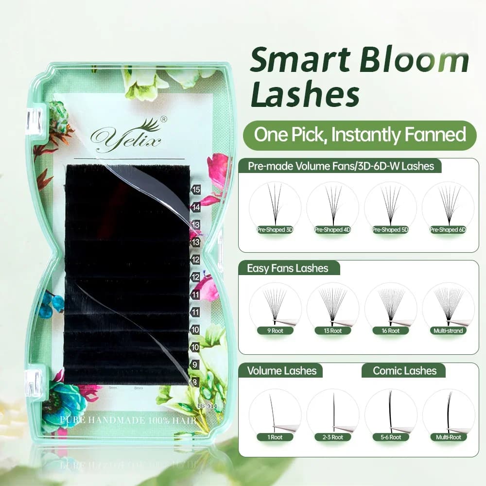 Smart Bloom Nahtlose Wurzel Easy Fan Volumen-Wimpern