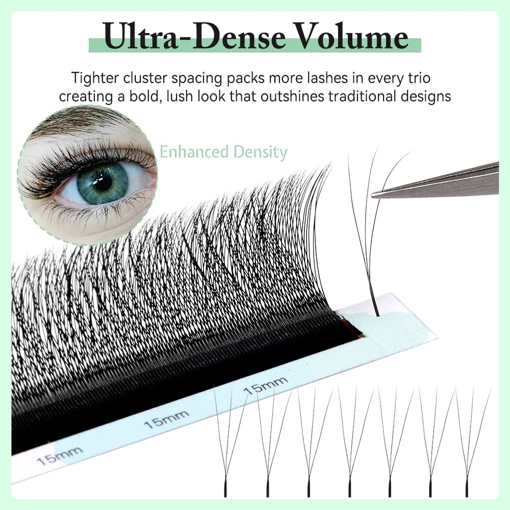 3D W-Form Volumen-Wedgelash-Extensions (vorgefertigt)