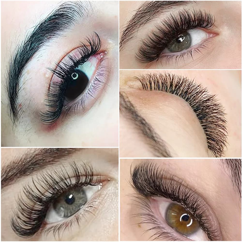 Matte Classic Volumen-Wimpernverlängerungen, D+ Wölbung, 7-16mm